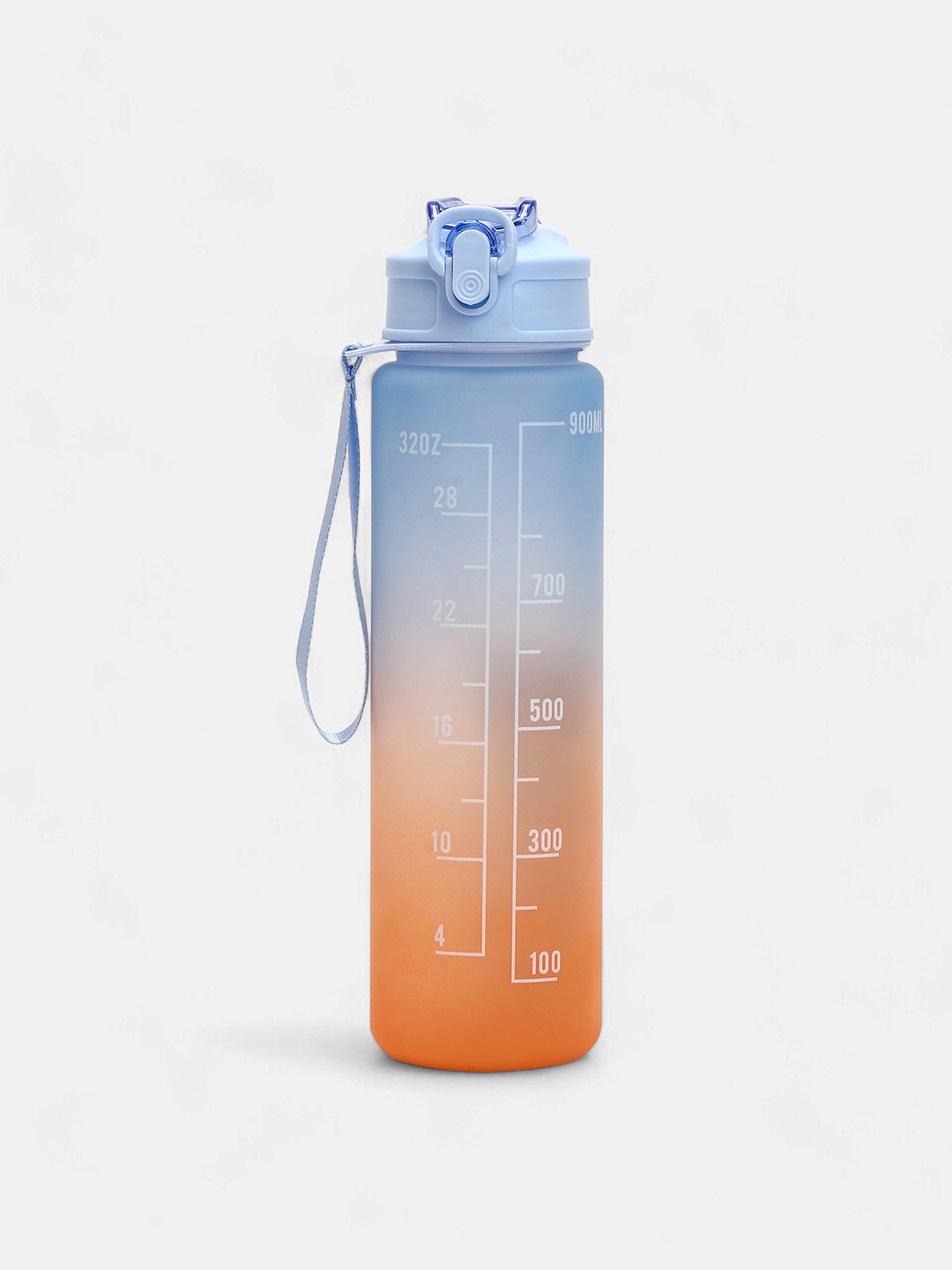 Haute Sauce The Hydration Itinerary Sipper (900 Ml) - Powder Blue & Pumpkin Orange