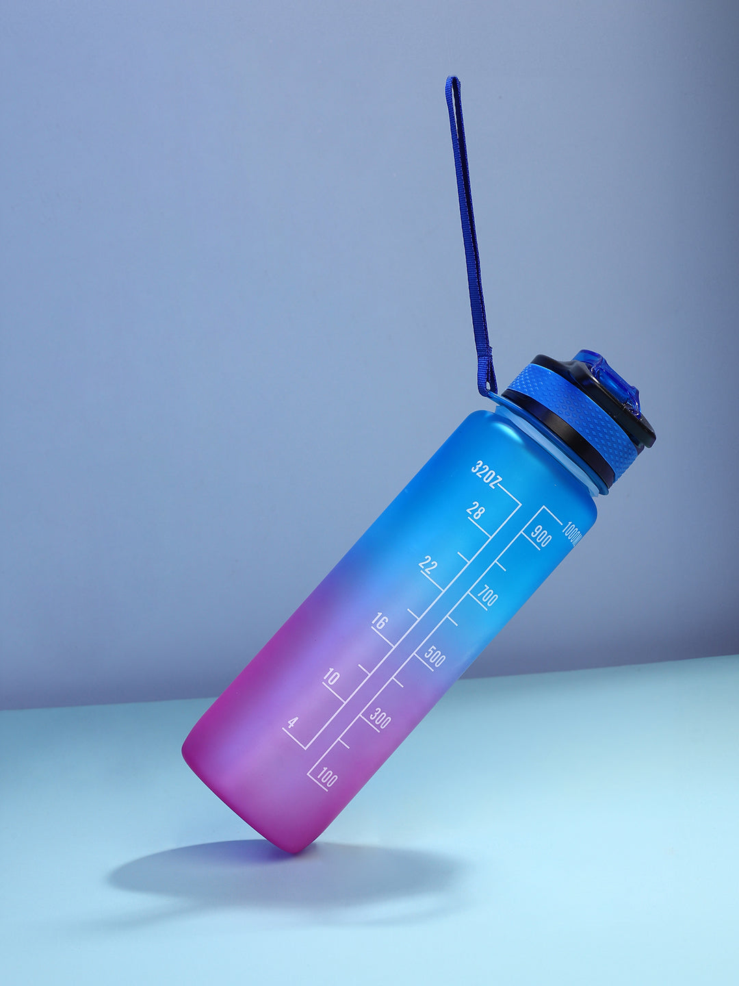 The Hydration Itinerary Sipper (1000 Ml) - Indigo Blue & Amethyst Purple