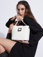 Pure Perfection White Bucket Bag