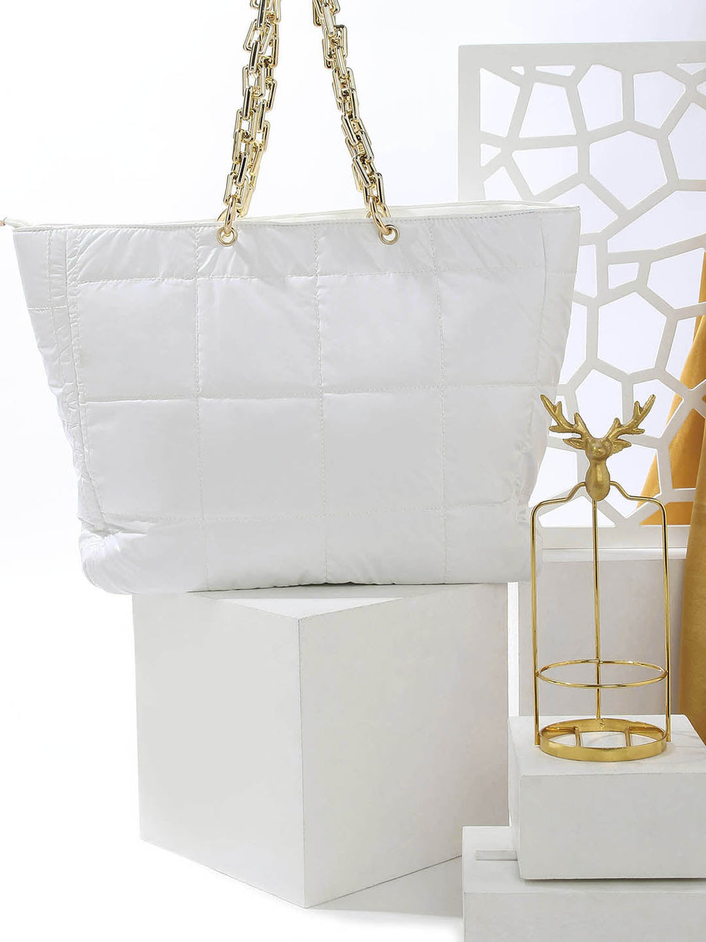Marshmallow White Tote Bag