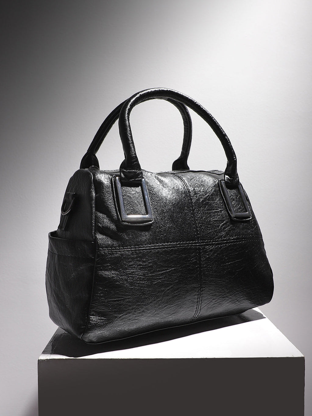 Small Duffle Handbag - Black
