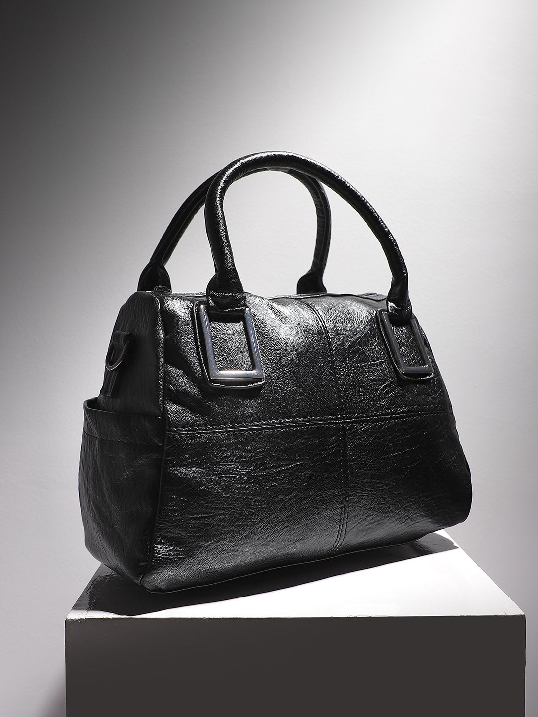 Small Duffle Handbag - Black