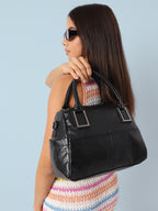Small Duffle Handbag - Black