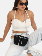Stud Chain Handbag - Black