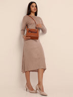 Scale Mini Handbag - Brown
