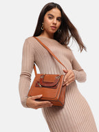 Scale Mini Handbag - Brown