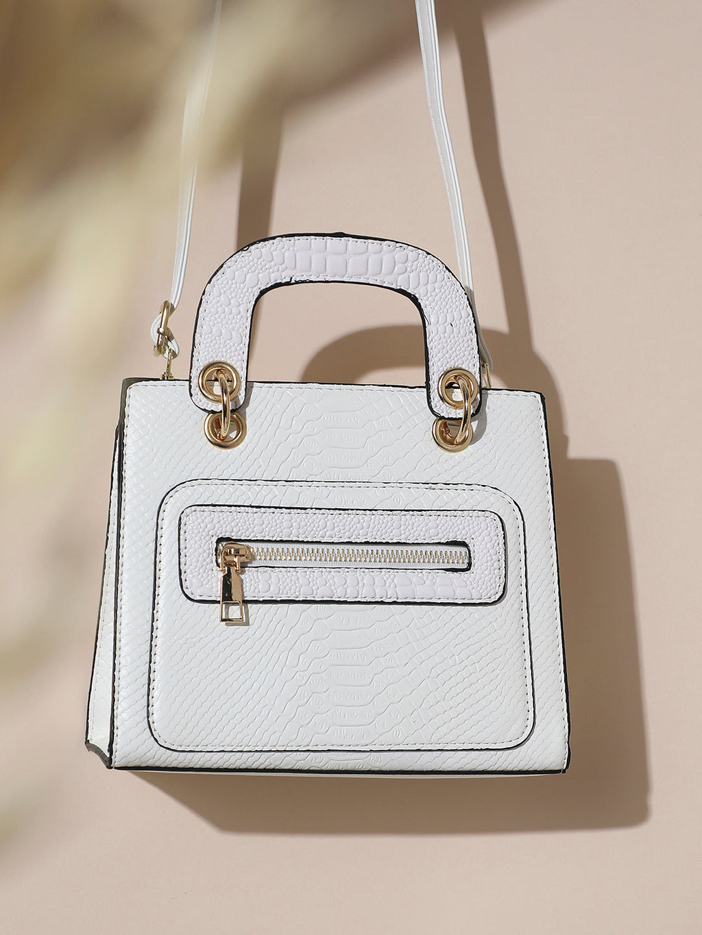 Scale Mini Handbag - White
