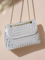 All Over Studs Handbag - White
