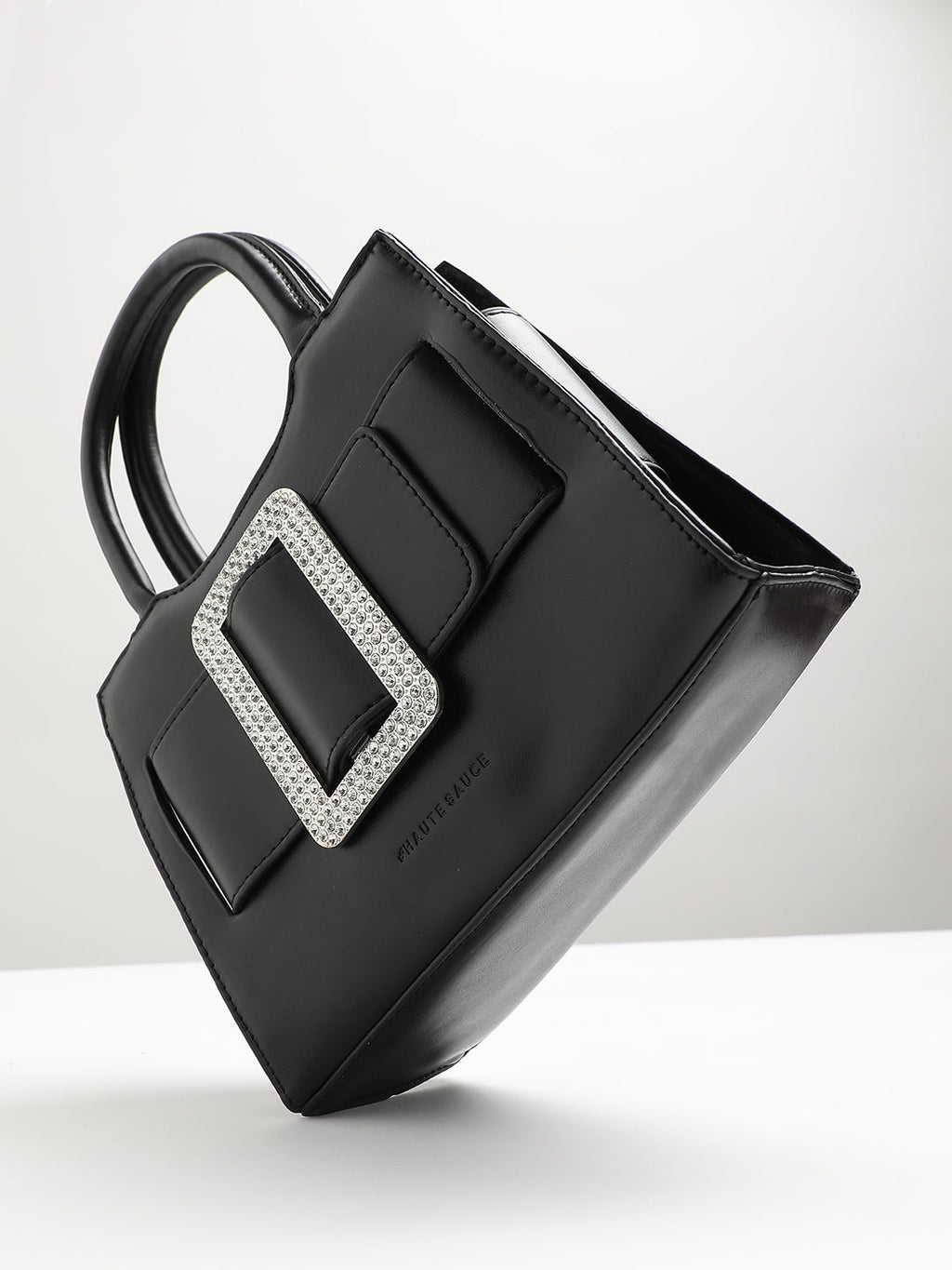 Haute Sauce Buckle Mini Handbag - Black