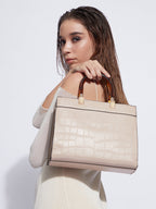 Everyday Scale Handbag - Beige