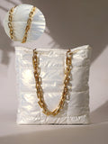 Haute Sauce The Supersonic Puffer Tote Bag - Pearl White