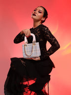 Haute Sauce Tweed Pearl Hand Bag