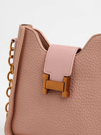 Haute Sauce The Monogram Small Shoulder Bag - Baby Pink