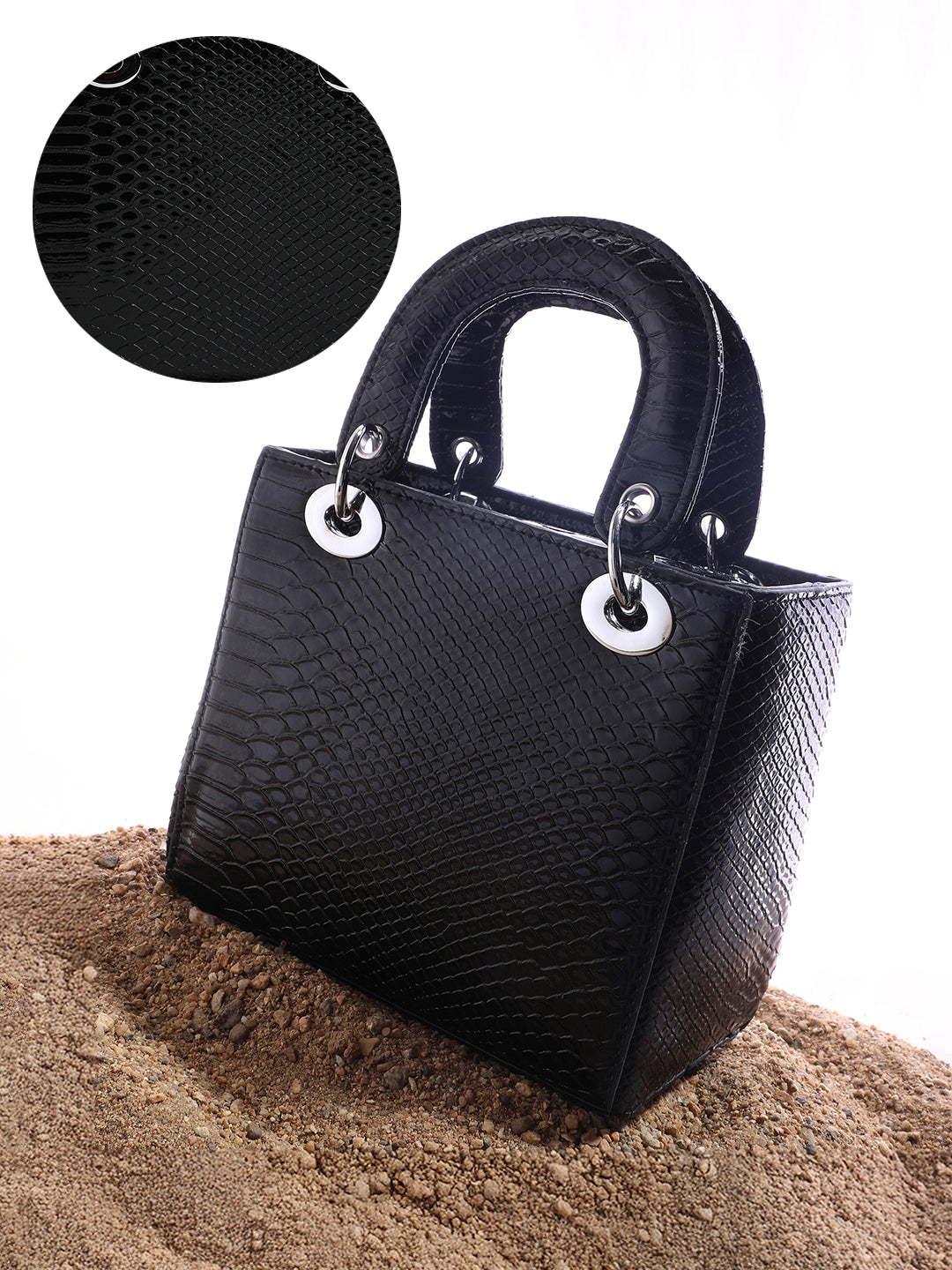 Haute Sauce The Femina Hand Bag - Midnight Black