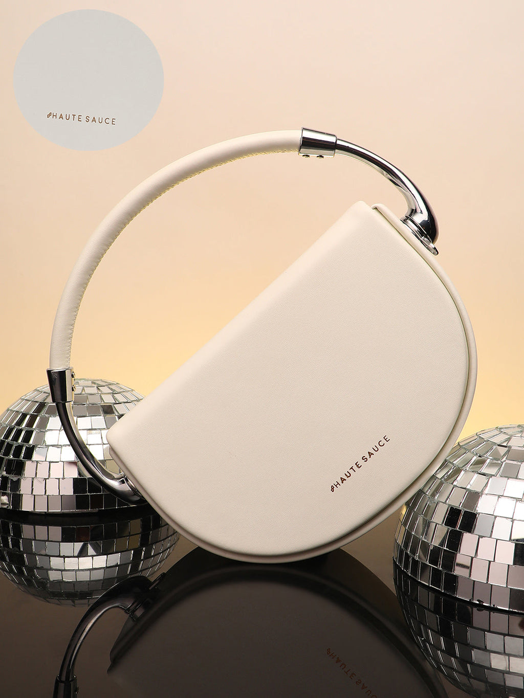 Haute Sauce The Semi Hand Bag - Chalk White