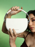 Haute Sauce The Semi Hand Bag - Chalk White