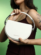 Haute Sauce The Semi Hand Bag - Chalk White