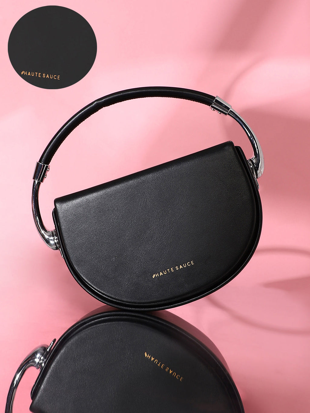 Haute Sauce The Semi Hand Bag - Midnight Black