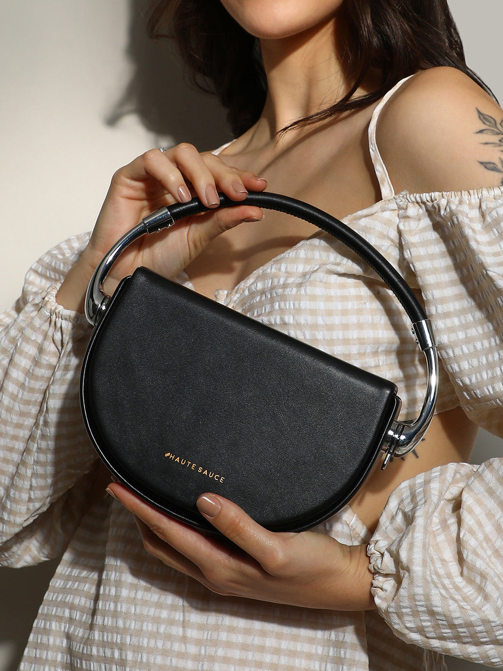 Haute Sauce The Semi Hand Bag - Midnight Black