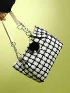 Haute Sauce The Graph Tote Bag - Porcelain White & Raven Black