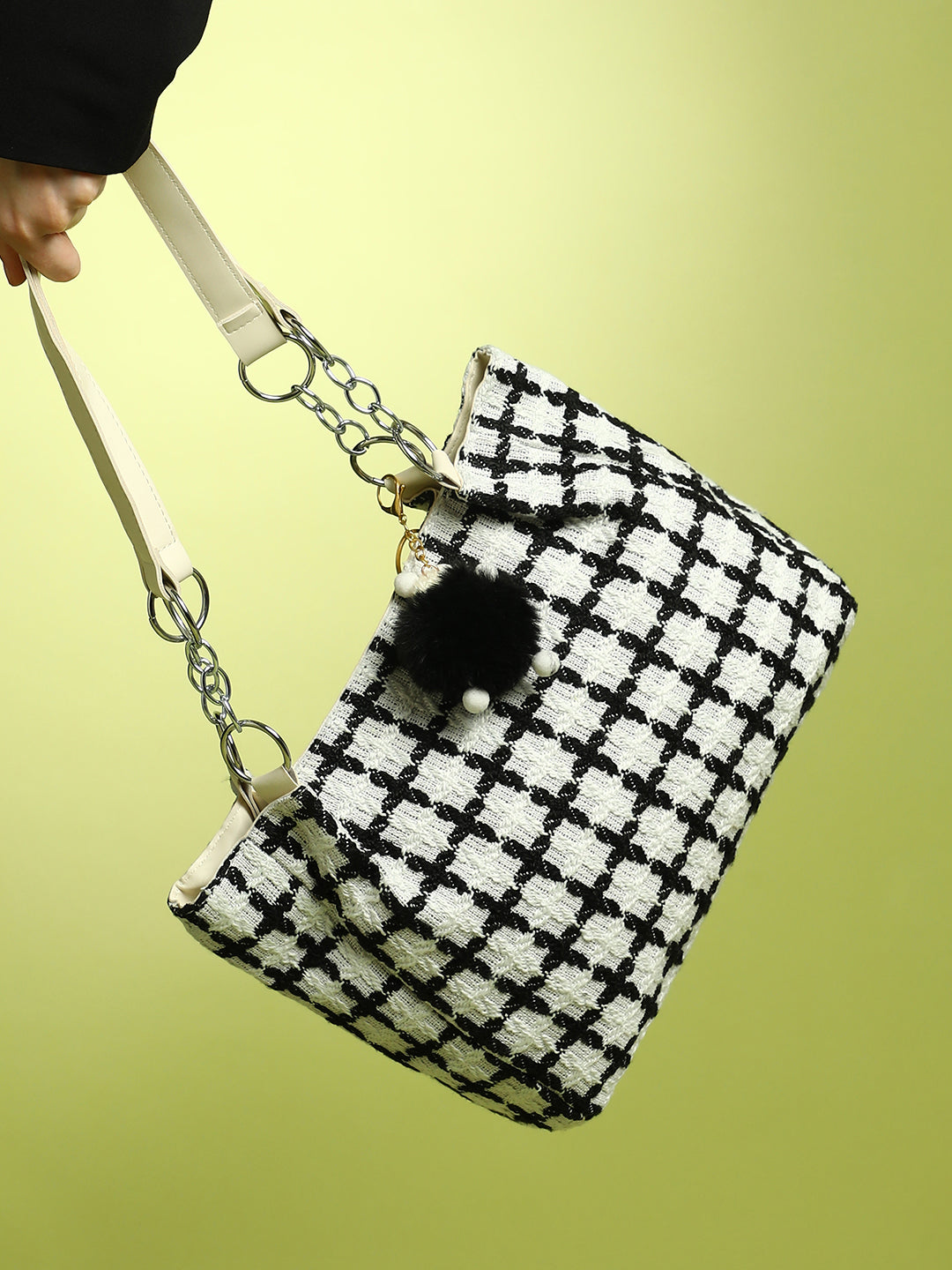 Haute Sauce The Graph Tote Bag - Porcelain White & Raven Black