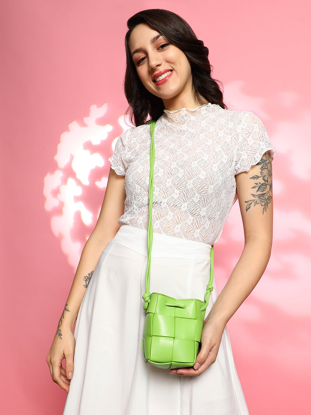 Haute Sauce The Interwine Bucket Bag - Kelly Green