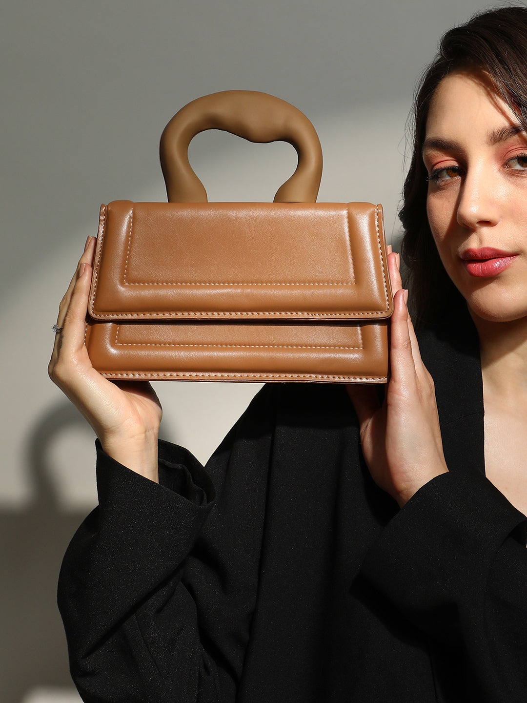 Haute Sauce The Caldera Frost Hand Bag - Brown