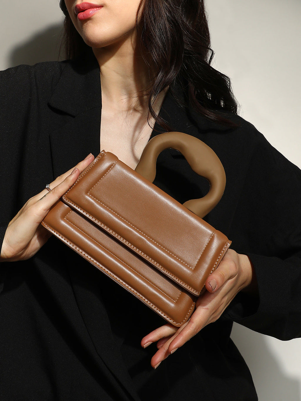 Haute Sauce The Caldera Frost Hand Bag - Brown
