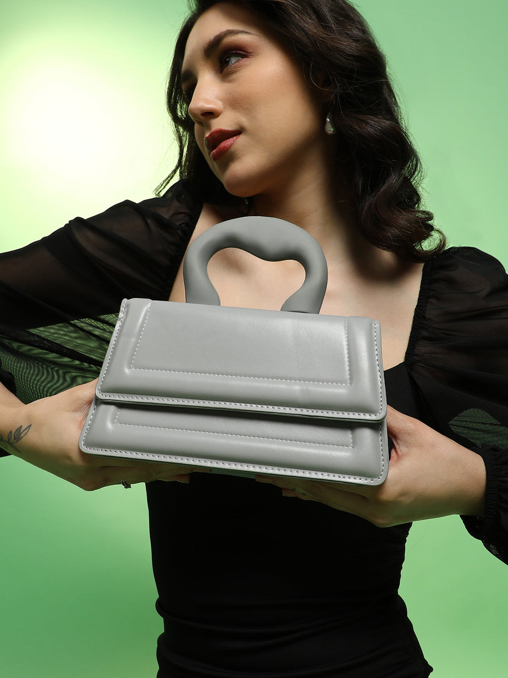 Haute Sauce The Caldera Frost Hand Bag - Icy Blue