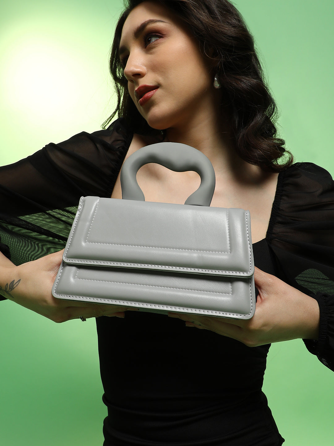 Haute Sauce The Caldera Frost Hand Bag - Icy Blue