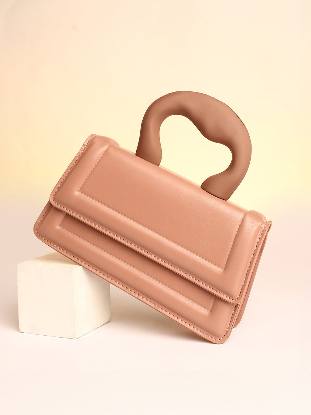 Haute Sauce The Caldera Frost Hand Bag - Chocolate Brown