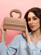 Haute Sauce The Caldera Frost Hand Bag - Chocolate Brown