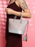 Haute Sauce The Basket Hand Bag - Cloud Grey