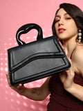 Haute Sauce The Caldera Gloss Hand Bag - Midnight Black