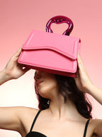 Haute Sauce The Caldera Gloss Hand Bag - Rouge Pink