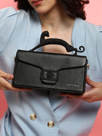 Haute Sauce The Jaguar Frost Hand Bag - Midnight Black