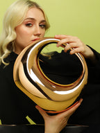 Haute Sauce The Sculptural Hand Bag - Copper Brown