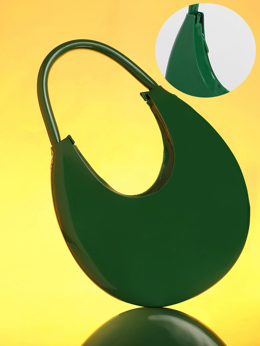 Haute Sauce The Lucida Hobo Bag - Emerald Green