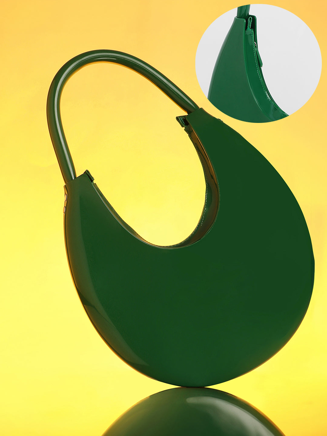 Haute Sauce The Lucida Hobo Bag - Emerald Green