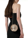 Haute Sauce The Discotheque Clutch Bag - Champayne Gold