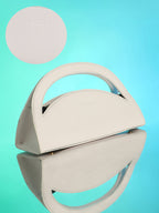 Haute Sauce The Mezzaluna Hand Bag - Ivory White