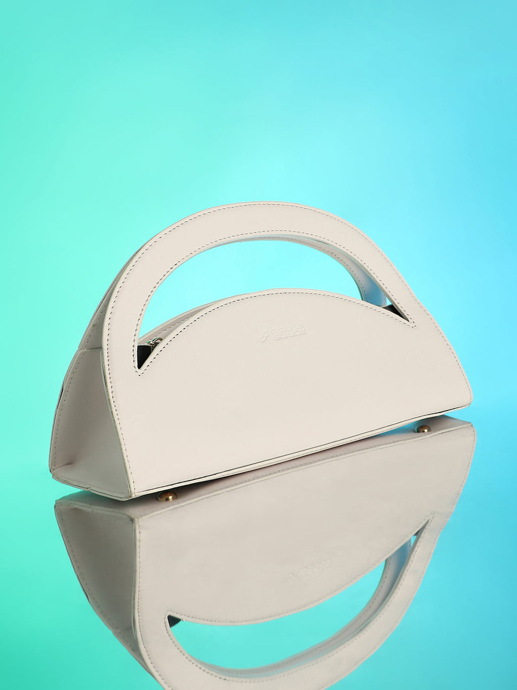 Haute Sauce The Mezzaluna Hand Bag - Ivory White