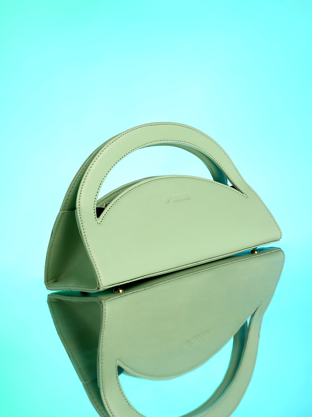 Haute Sauce The Mezzaluna Hand Bag - Pistachio Green