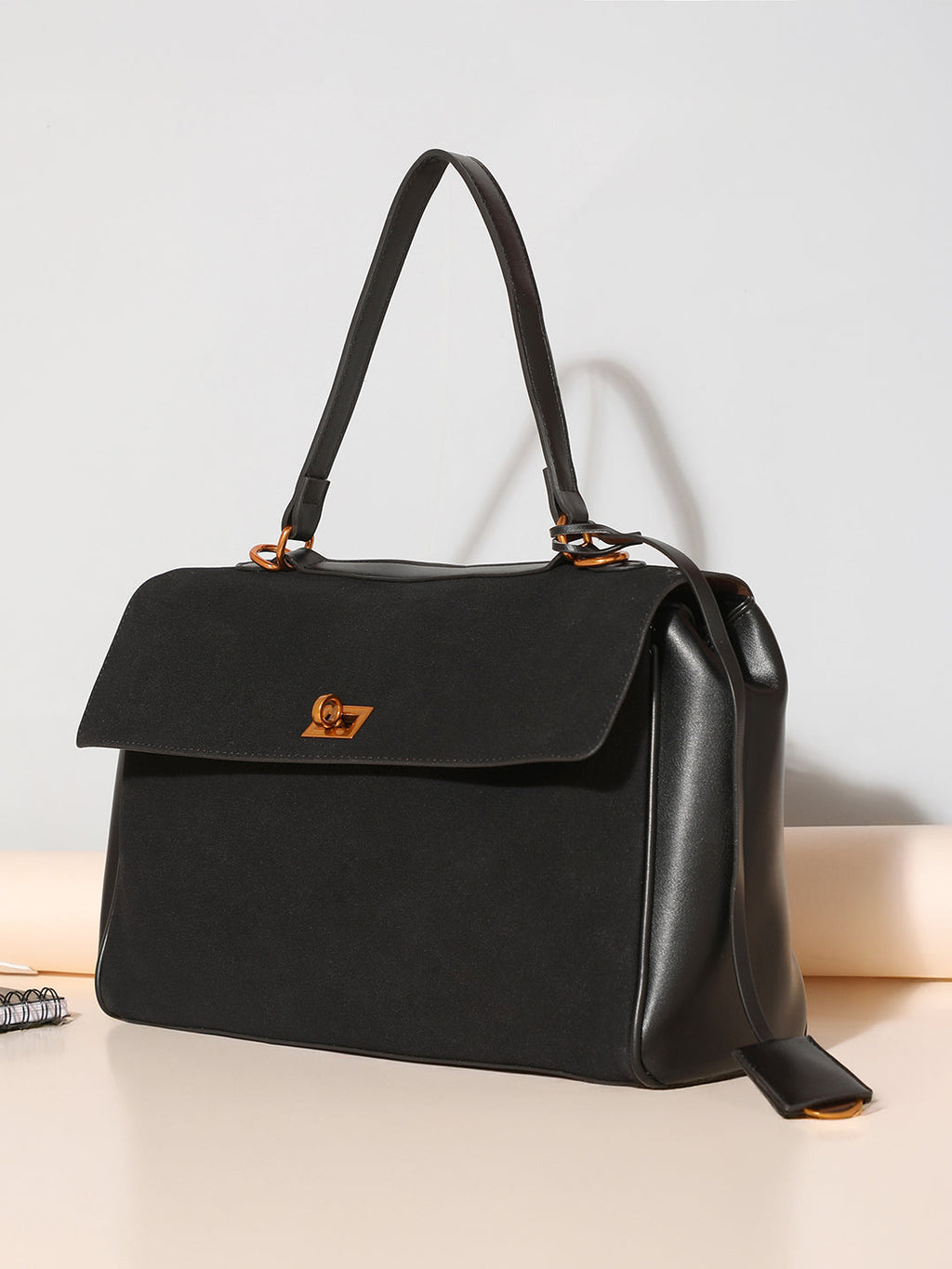 Haute Sauce The Lume Satchel Bag - Onyx Black