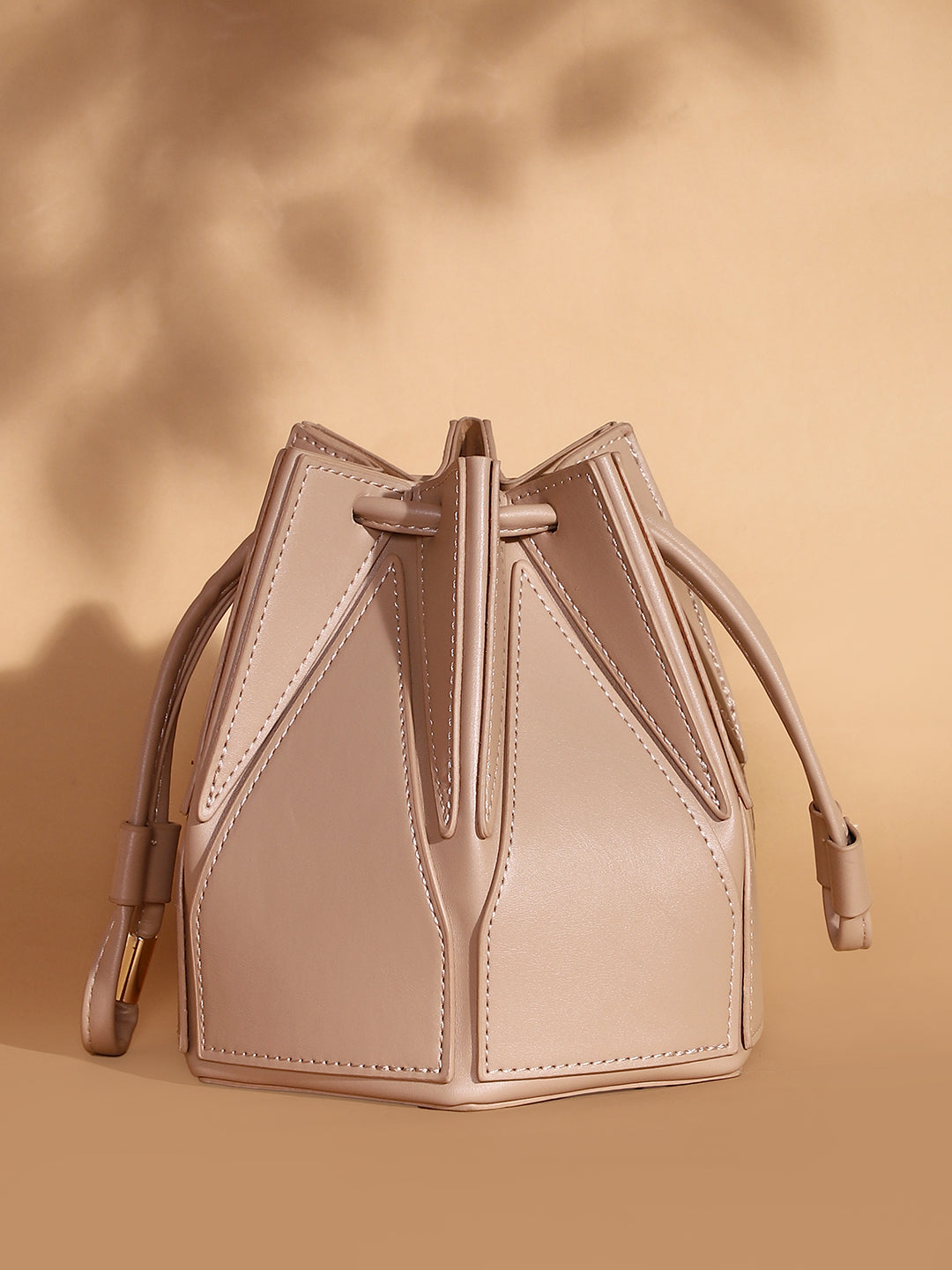 Haute Sauce The Origami Bucket Bag - Sand Beige