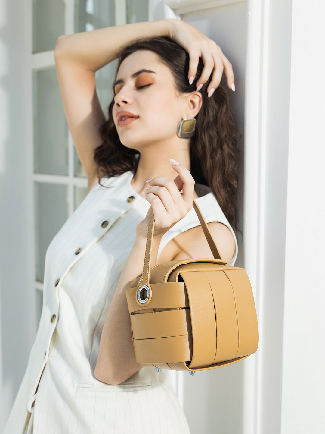 Haute Sauce The Panel Verva Hand Bag - Sand Beige