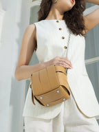 Haute Sauce The Panel Verva Hand Bag - Sand Beige