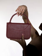 The Envelope-Box Hand Bag - Cherry Red