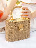 The Straw-Lunéa Hand Bag - Khaki Brown
