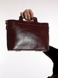 Haute Sauce The Madame Hand Bag With Pouch - Chocolate Brown